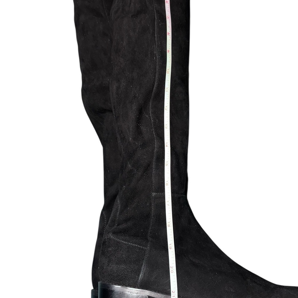 Stuart Weitzman 5050 Black Suede Iconic Over The Knee Stretch Boots NEW Size 9.5 - Picture 10 of 10